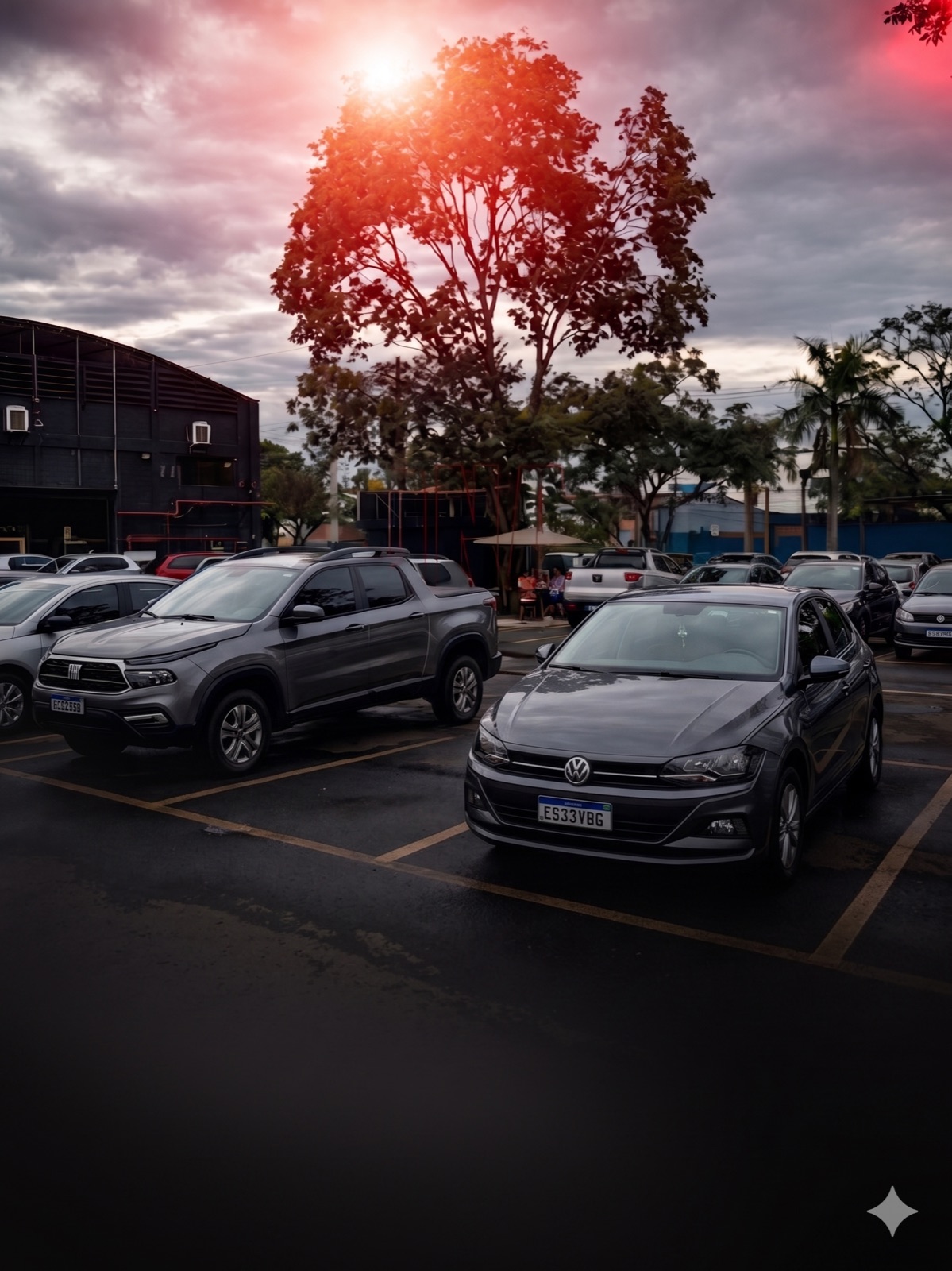 Estacionamento e ambiente